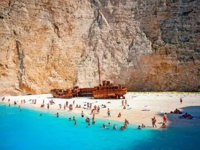 Trip to Shipwreck/Blue Caves/White Beach (from Alykes)