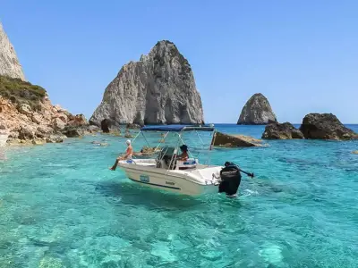  Motor Boat Rental at Agios Sostis (With Captain)