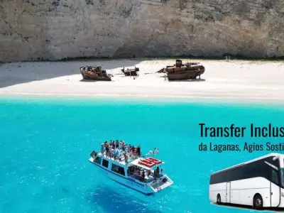 Shipwreck Tour by Boat and Bus, with Panoramic View from the Observation Point above the Shipwreck.