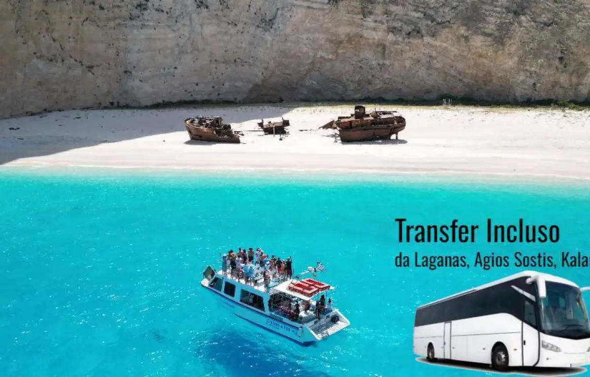 Shipwreck Tour by Boat and Bus, with Panoramic View from the Observation Point above the Shipwreck.