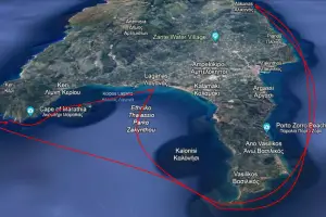Jeronimo Zante Cruises - 5-6 Hours South Zakynthos Cruise : Myzithres, Keri Caves, Marathonisi (Turtle Island), Turtle spotting