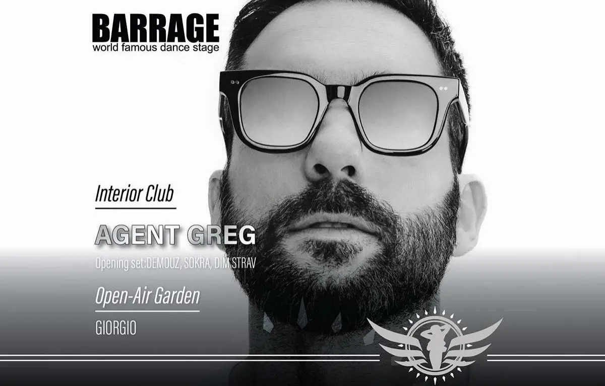 On Decks Agent Greg Opening Set DeMouz, Sokra, DIM STRAV at Barrage club Zakynthos 