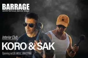 Zakynthos Clubs - Koro & SAK DJ Set Opening DeMouz, DIM STRAV at Barrage Club Zakynthos