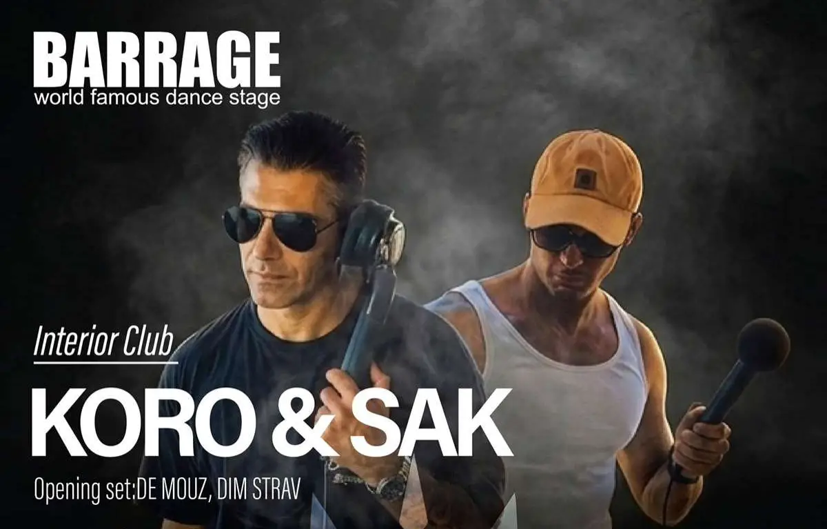 Koro & SAK DJ Set Opening DeMouz, DIM STRAV at Barrage Club Zakynthos