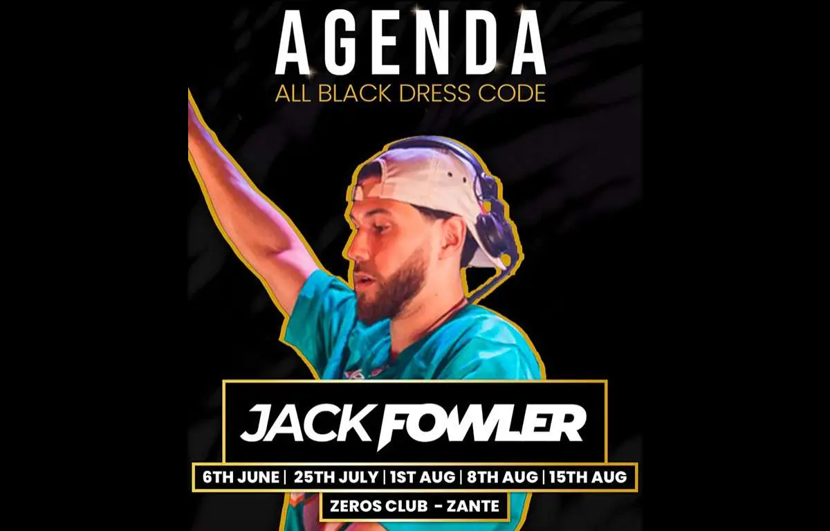 AGENDA – All Black Dress Code feat. Jack Fowler @ Zeros Club Zante