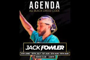 D K TRAVEL - AGENDA – All Black Dress Code feat. Jack Fowler @ Zeros Club Zante