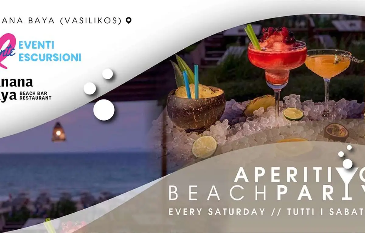 Aperitif beach party on Saturdays