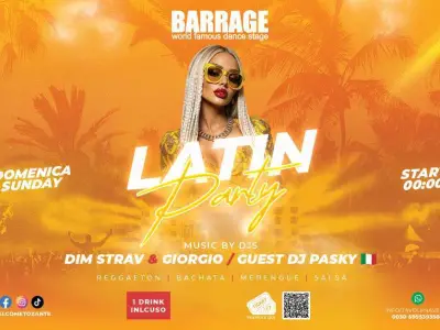 LATIN PARTY - Sunday Nights @ Barrage Club