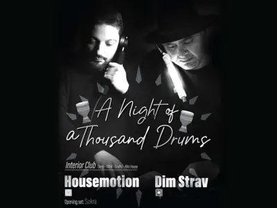 A Night of a Thousand Drums – Dim Strav & Housemotion in an Explosive Rhythmic Experience! @ Barrage Club Zakynthos