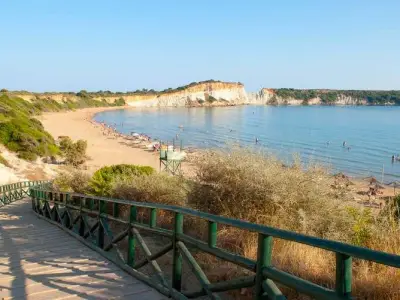 Swim at all the beaches in vasilikos & Food on the sea